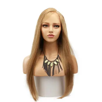 #18 Čistý Blond 13x4 Čipky Dopredu Ľudské Vlasy, Parochne pre Ženy Brazílsky Remy Vlasy s Baby Vlasy Vopred Trhal Prírodné Vlasové 130 D