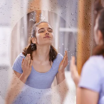 Sunice Doma Zrkadlo Film 3 vrstvy sklo ochranný film anti-fog pre kúpeľňa Wc nie je vodotesný 30cmx5m samolepiace