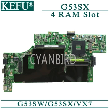 KEFU G53SW pôvodnej doske pre ASUS G53SX VX7 s 4x RAM Slot Notebook doska