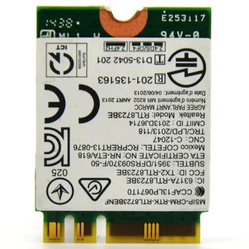 Realtek RTL8723BE 300Mbps 802.11 n M2 NGFF Bezdrôtovú Kartu Mini PCI E Adaptéra WiFi + Bluetooth 4.0 od spoločnosti Lenovo E450 E550 E555 Y50