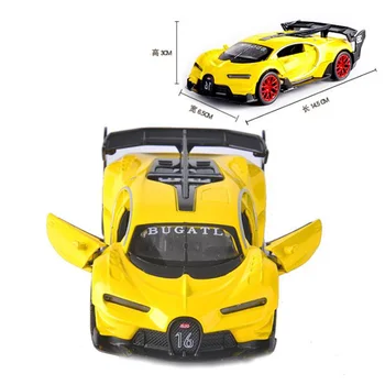 1:32 rozsahu kovové zliatiny, die-odlievanie Bugatti Veyron GT model auta, hračky späť model auta F dospelých detí hračka darček