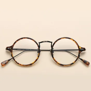 Značky Retro Kolo Ženy Muži Okuliare Vintage Optické Jasné Okuliare Krátkozrakosť Predpis Okuliare Ručné Jednoduché Okuliare