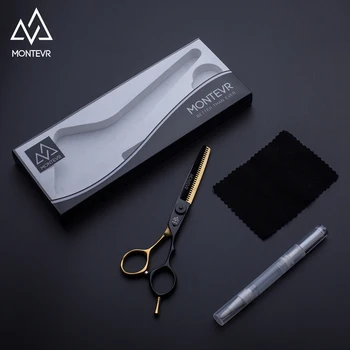 MONTEVR profesionálne 5.5 palcový Japonsko kadernícke nožnice s ručne nastaviteľné skrutku vlasy nožnice nožnice kaderníctvo
