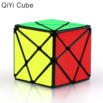 Magická kocka Qiji osi nepravidelne zmeny profesionálne kocka diamond puzzle rýchlosť do čierneho tri × 3 × 3 kocky