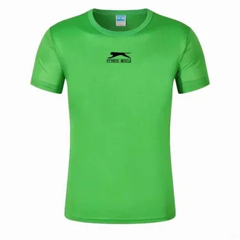 2020 Telocvični Šport Beží T-shirt Muži Fashion Značky Tesné tričká Mužov kompresie Krátke Rukáv tričko Fitness Gym Školenia Oblečenie