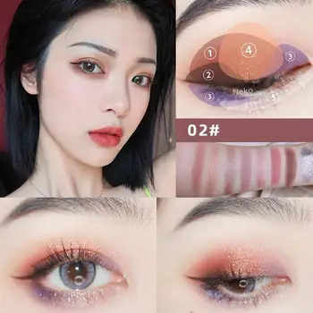 Nepremokavé Trvalé Tieň Paleta Tvoria Paletu Leskom Pigmentované Make-Up Matný Eyeshadow Palety Očných Tieňov Kórejského