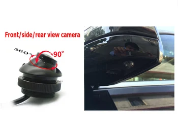 180 Stupeň Fisheye Auto Zozadu/Spredu Fotoaparát široký uhol spätných zálohy kamerou na nočné videnie parkovanie pomáhať