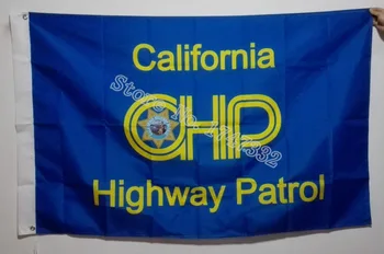 Kalifornia Highway Patrol Vlajka hot predaj tovaru 3X5FT 150X90CM Banner mosadze, kov diery