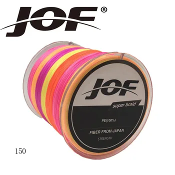 JOF 150M 8 Prameňov Japonsko PE Pletená vlasec Multifilných Rybárske Drôt Pre Všetky Rybárske 13-200lb