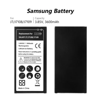 3.85 V 3600mah Batérie Pre Samsung Galaxy J7 2016 J7108 J7109 J710K J710H J710FN EB-BJ710CBA Li-Po Lítiová Nabíjateľná batéria