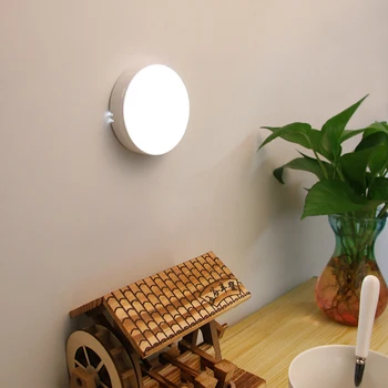 Pohybový Senzor LED Nočné Svetlo USB Nabíjateľné Energeticky úsporné Spálňa Nočné Svetlo Umyváreň Schody Inteligentné Telo Indukčné Lampy