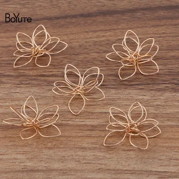 BoYuTe (30 Ks/Lot) 36 mm Kovový Železný Drôt Kvet Materiálov Ručné Diy Šperky Nálezy Súčasti