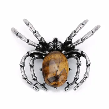 LOULEUR 2020 Módne Spider Kúzlo Prívesok z Prírodného Kameňa Shell Tigrie Oko, Šperky Zistenia, Čo Pre Ženy