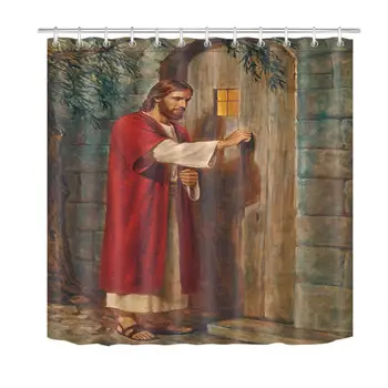 LB Narodenie Ježiša Sprchový Záves Vianočné Krista Dekor Troch Kráľov, Sprchové Závesy Polyester Textílie Kúpeľni Vaňa Záclony