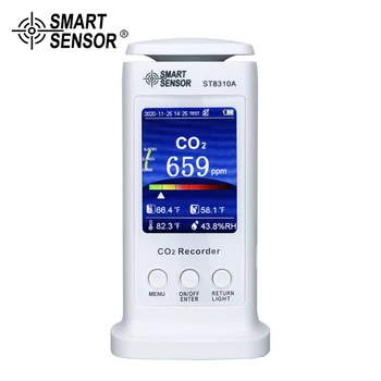 Digitálny Oxidu Uhličitého Záznamník Kvality Ovzdušia Monitor Real-Time Sledovanie CO2 Plynu Detektor S WIFI, LCD Displej Údaje Gas Analyzer