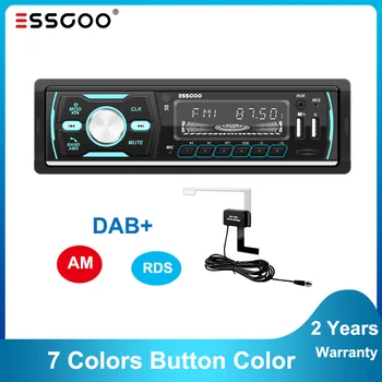 Essgoo 1 Din autorádio DAB RDS AM MP3 Prehrávač s Bluetooth 1Din Autoradio FM Prijímač USB Audio Stereo Auto Rádiá