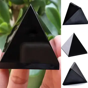 Obsidian Pyramídy, Prírodný Krištáľ Kameň Obsidian Pyramídy Ozdoby Obývacia Izba Domáce Dekorácie