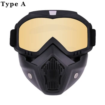 Motocyklové Okuliare Vetru Okuliare, Okuliare, Masky, Okuliare Lyžiarske bezpečné zrkadlo helmetty ochranné lyžiarske masky Off-Road Prilba Okuliare