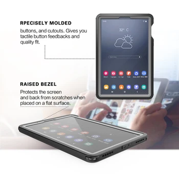 Pre Samsung Galaxy Tab S5e Prípade Šok Nečistoty Snehu Dôkaz Ochranu S Dotyk ID pre Galaxy Tab S5e 10.5 palcový Kryt Jasné, Nové