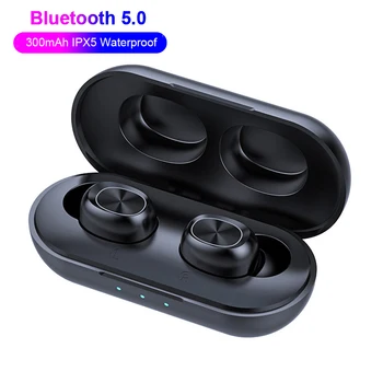 TWS Bluetooth 5.0 Slúchadlá Dotykové Ovládanie Bezdrôtové Stereo Slúchadlá IPX5 Nepremokavé Hudobné Slúchadlá Slúchadlá