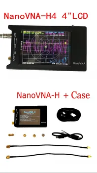 Pôvodné Hugen NanoVNA-H4 H 4 cm/2.8 palcový LCD/VNA Vektor Analyzátora Siete HF a VHF UHF Anténa Analyzer + puzdro+ Krabica + Batérie