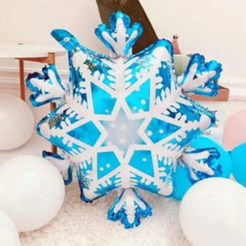 50pcs Mrazené Tému Balón Sady Party Dekorácie Vianočné Snowflake Balóny Zobraziť Narodeninovej Party Balón Arch Garland Svadbu