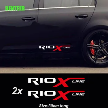 2 ks auto telo nálepka Pre Kia RIO RIO X-LINE