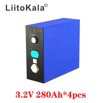4pcs LiitoKala LiFePO4 3.2 V 280Ah Buniek pre 12V 280Ah Lifepo4 Batérie Domov Slnečnej Energie Skladovanie S Zbernice