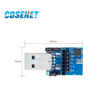 2pc/veľa USB na UART CP2102 E15-USB-T2 CDSENET UART USB TTL 3.3 V, 5 V Bezdrôtovej Skúšobnej Doske Adaptér Pre RF Sériové Modul
