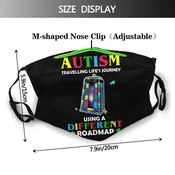 Autizmus Úst Tvár Masku Autizmus Cestovanie Život S Ceste Pleťová Maska Zábavné Módy s 2 Filtre pre Dospelých