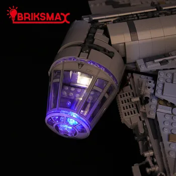 BriksMax Svetla Kit Pre 75192 Star war Ultimate Tisícročia Bloky Osvetlenie Nastaviť Falcon LEN (NIE Zahŕňajú Modelu)
