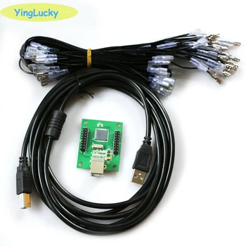 Yinglucky DIY 2 Hráčov, Arkády Radič USB Adaptér Ovládač Konektor Kábla Vedenia Držiak Pre MAME Klávesnice Encoder Rada