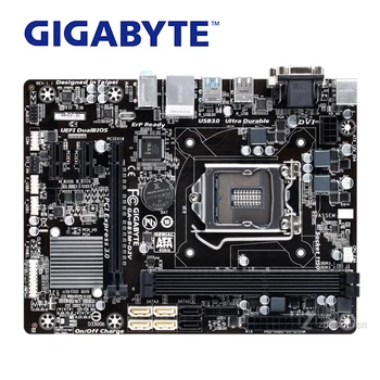 LGA 1150 Pre Intel DDR3 Gigabyte GA-B85M-D2V Originálne USB3 základná Doska.0 16 G B85 B85M-D2V Ploche Doske na SATA III Používané