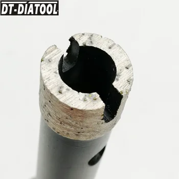 DT-DIATOOL 2ks/set-Diamond Mokré Zvárané Vŕtanie na Jadro Bitov M14 Závit Pevné Segmenty Vŕtať Diery Videl na Žula dia 10+14 mm