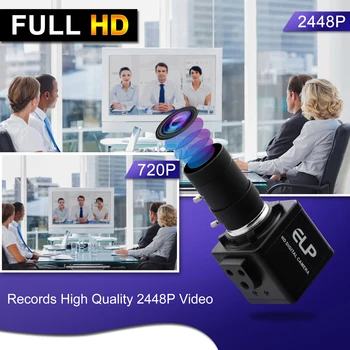 3264X2448 8.0 Megapixel USB CCTV Kamery Modul PCB 5-50mm varifokálny objektív Sony IMX179 shell box digitálna videokamera