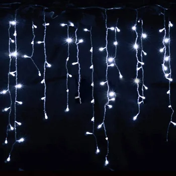Vianočné osvetlenie vonkajšie dekorácie 4 meter časti spotreba 0,3-0,5 m led záves cencúľ string svetlá nový rok svadobné party garland svetlo