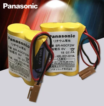 Panasonic Pôvodné 4pcs/veľa BR-AGCF2W Lítiová 6V 2200mAh PLC batérie batérie s hnedou konektory konektory