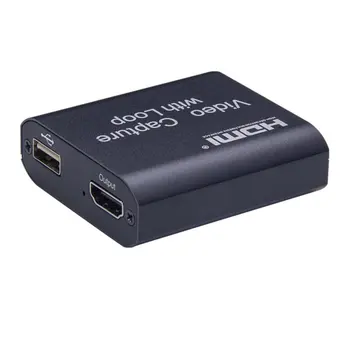 4K HDMI USB 2.0 3.0 Slučky Sa Grafika Zachytiť Kartu Nahrávanie Videa Box, PC Hry Live Streaming Video Rekordér Mikrofón Audio výstup
