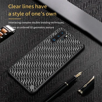Pre Huawei P30 Pro puzdro NILLKIN tkaniny polyester mesh Reflexné Telefón chránič Prípade PC Zadný Kryt na Huawei P30 Pro