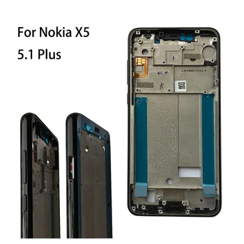 Pre Nokia X5 5.1 Plus Strede Rámu Podvozku Operadla Držiak Pre Nokia 7.1 TA-1100 TA-1096 Strede Rámu Podvozku Operadla Držiteľ
