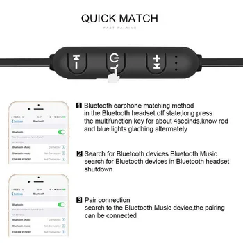 Magnetické Bezdrôtové bluetooth Slúchadlá XT11 music headset Telefón Neckband športové Slúchadlá Slúchadlá s Mikrofónom Pre iPhone Samsung Xiao