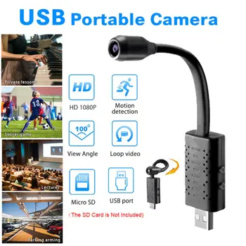 U21 Mini Kamera HD1080P videorekordér Auto Digital Micro Kameru Videokamera Mini Cam Detekcia Pohybu DV kamery Podporu 128G TF karty