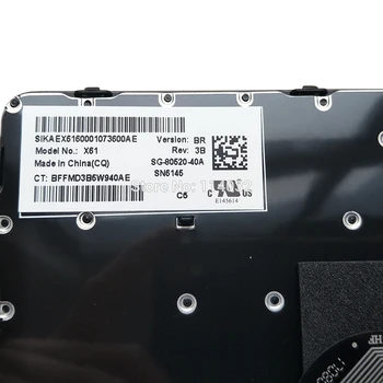 Výmena klávesnice pre HP ProBook 430 G3 G4 440 G3 G4 445 G3 446 G3 640 G2 645 G2 BR Brazílsky čierny s rámom 80520-40A