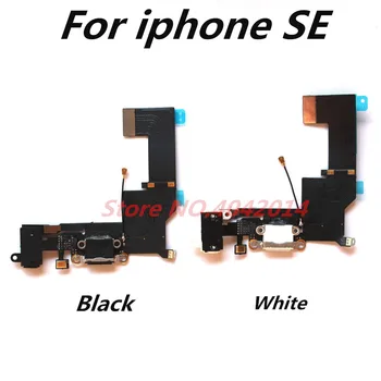 2 ks USB nabíjací port dock module s mikrofónom Flex kábel Pre iphone 5SE/SE Nabíjačky konektor kábla Náhradné diely