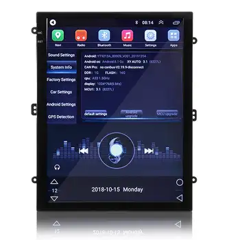 9.7 Palca 2 DIN Auto Stereo Rádio Multimediálny Prehrávač, Android, 8.1 Quad Core 1+16 G 2.5 D Portrét Obrazovke GPS Navi, WIFI, FM Rádio