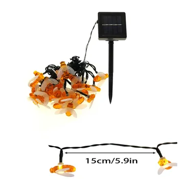 7M 30LED Bee Tvarované LED Reťazec Svetlá na batériový Vianočné Girlandy Rozprávkových Svetiel Pre Holiday Garden Party Decor