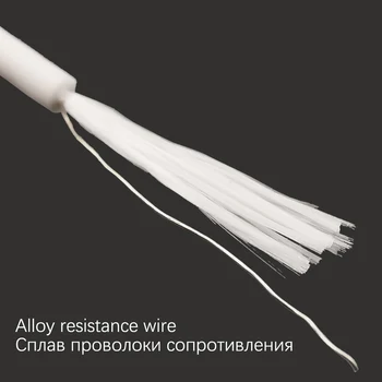 10 ohm/meter silikónové gumy zliatiny točité vykurovanie drôt vykurovacieho kábla elektro-tepelné drôt mäkké wram viacúčelový vykurovacieho kábla