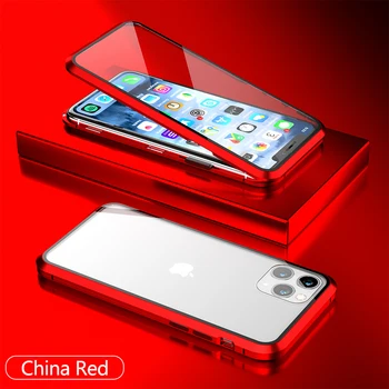 Swalle kovové Magnetické telefón puzdro Pre iPhone 11 puzdro Pre Apple iPhone 11 Pro Xs Max X Xr 7 8 Plus Telefón Coque Kryt Prípade