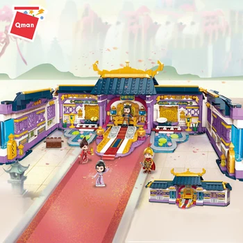 Qman Nové Čínske Tradičné Dávnych Charakter Mulan Budova blok nastaví Priateľov Pre Dievča Vzdelávacie Hračky Nový rok Darček