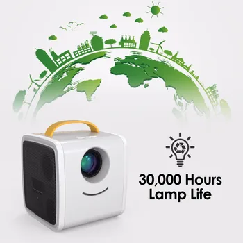 700 Lumen Prenosný Mini Domáce Kino Projektor pre Deti Vzdelávania s Mini LED TV Doma Beamer Podpora 1080P & 60inch Obrazovke